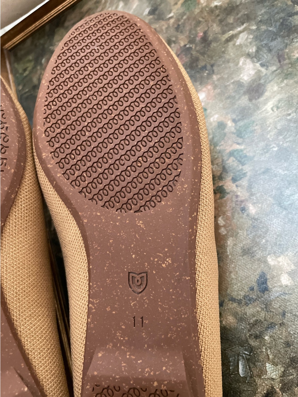 Rothy's The Loafer Mule Birdseye Wren Beige Size 11 In Love Insole - Picture 10 of 12